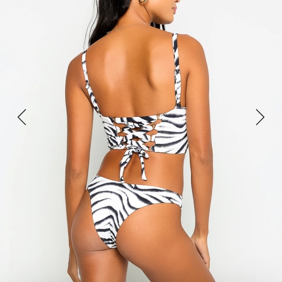 Kingston Bustier Top Zebra Print - Picture 3 of 7